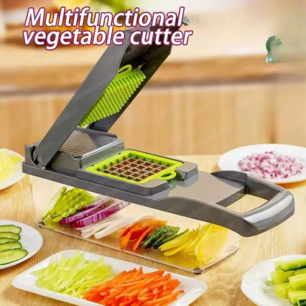 16-in-1 Mandoline Slicer & Vegetable Chopper – Multifunctional Food Cutter, Grater & Shredder for Carrot, Tomato, Cheese, Onion & More