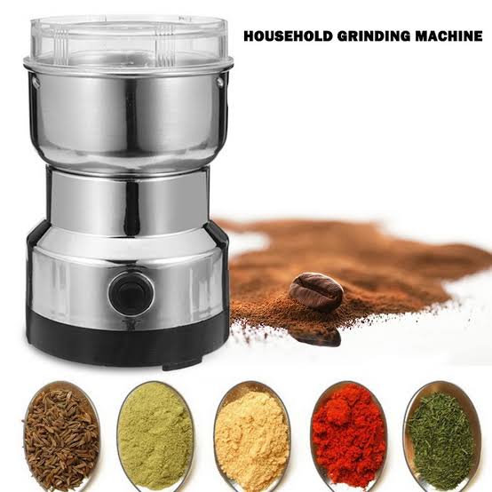 Automatic grinder - Stainless Steel Electric Coffee Grinder – Multipurpose Automatic Grinder for Spices, Beans, and Nuts