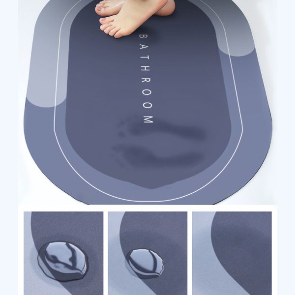 Non-Slip Soft Rubber Bath Mat for Tub and Shower – Machine Washable, Anti-Bacterial, PVC Bathroom Mat for Safety and Comfort
