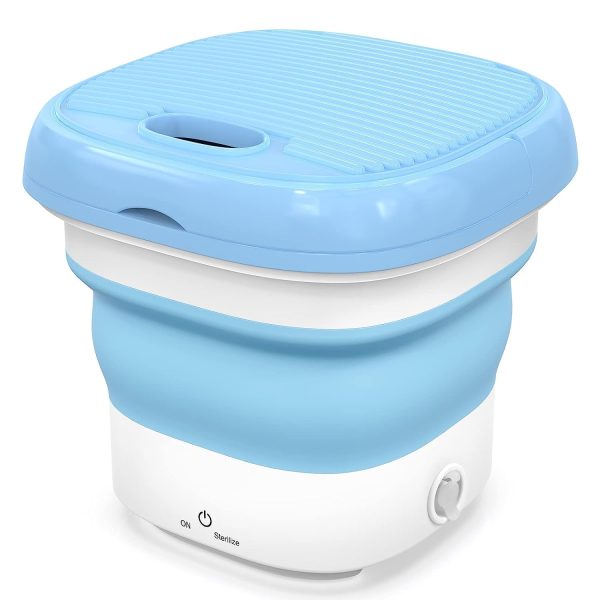 Mini Folding Washing Machine with Dryer – Semi-Automatic, Portable, High-Quality Laundry Washer