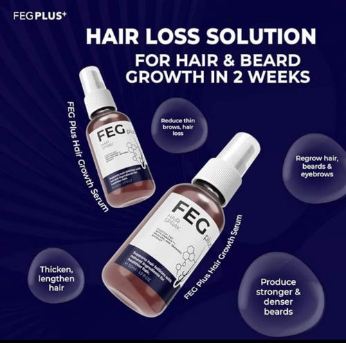 FEG Plus Hair Growth Spray – Prevent Hair Loss & Stimulate Growth in 14 Days