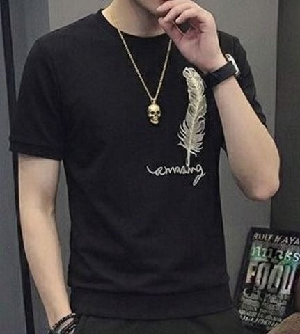 Men's 2-Piece Casual Streetwear Set – Matte Black