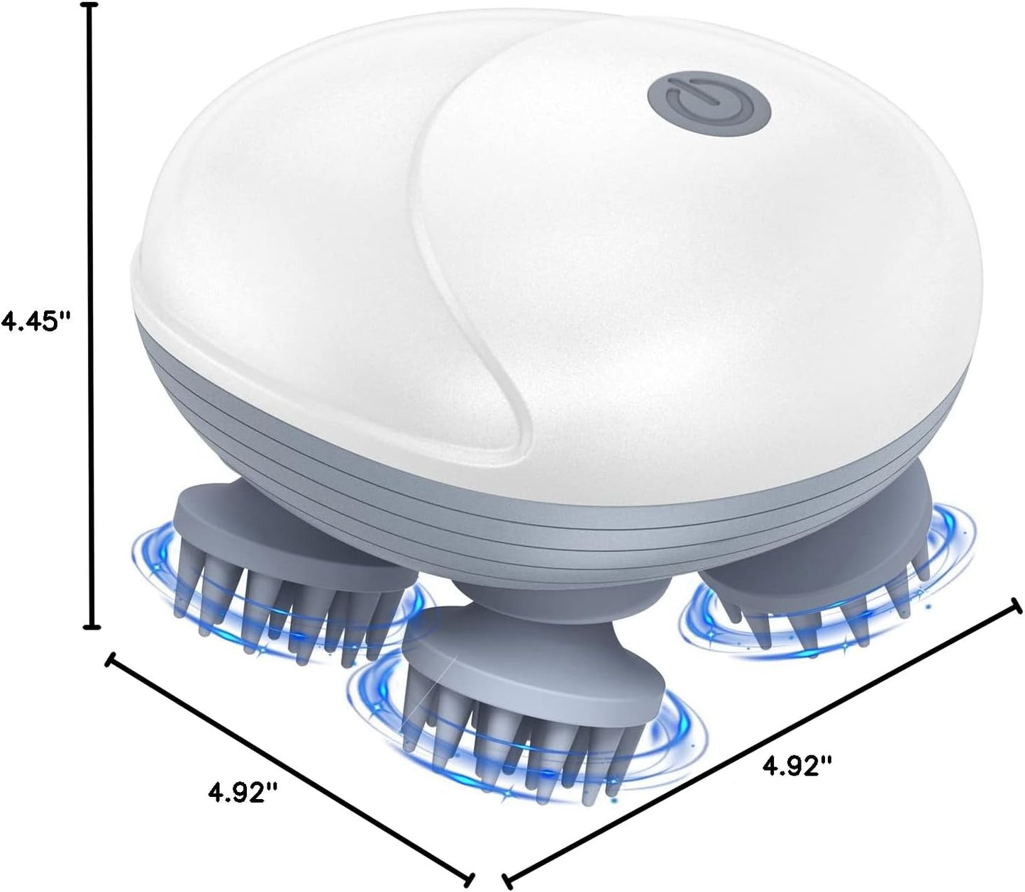 Electric Scalp Massager with 96 Nodes – Waterproof & Rechargeable