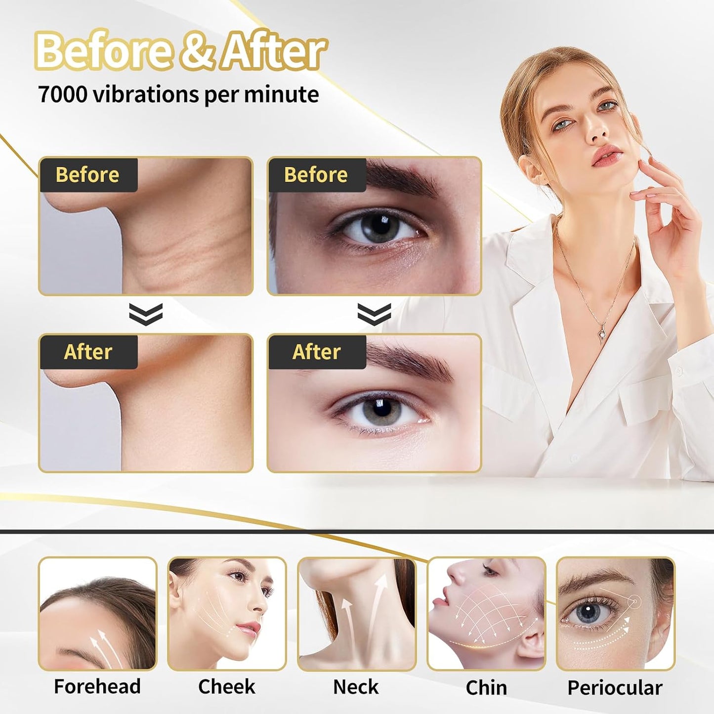 7-Color LED Face Sculpting Massager – Thermal & Sonic Care