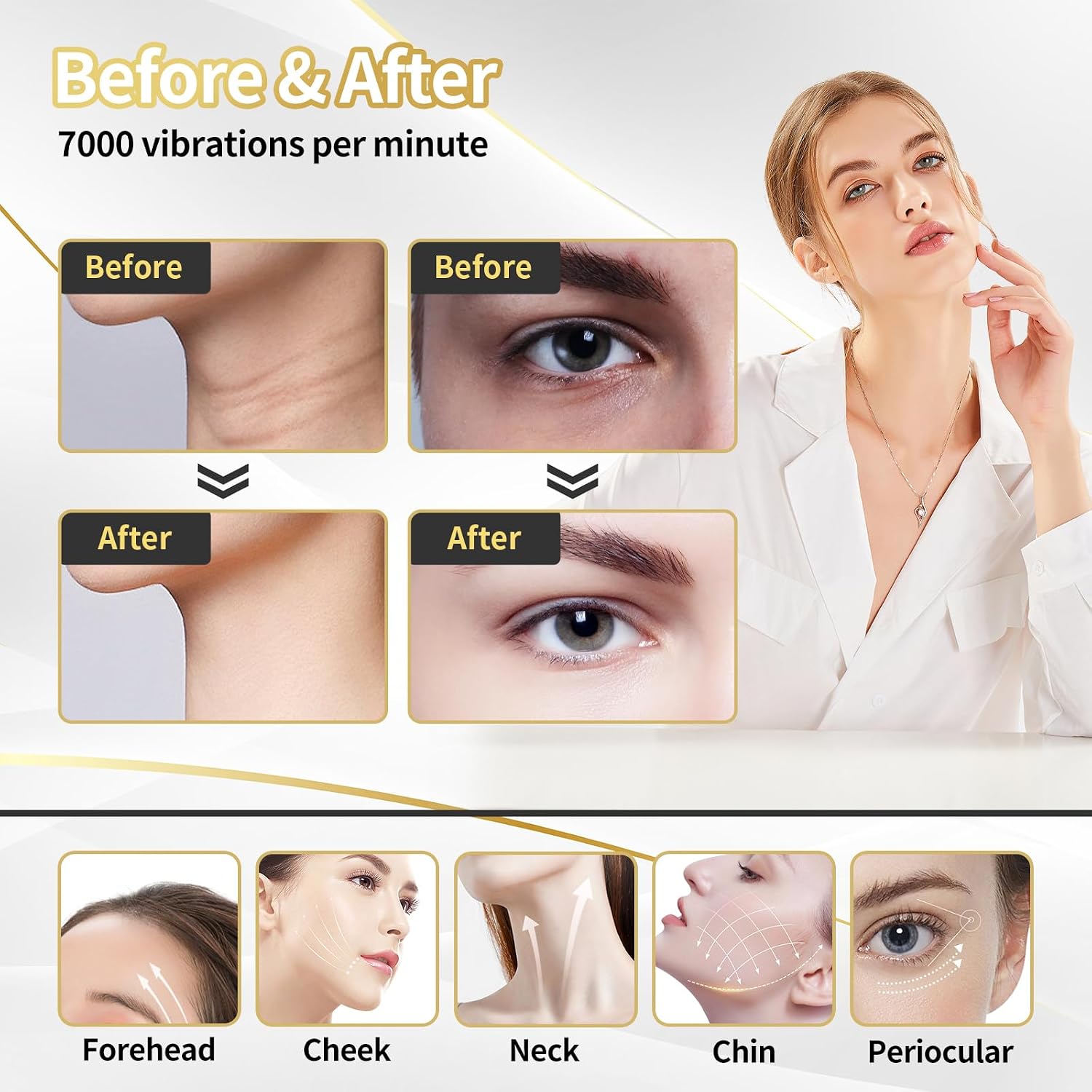 7-Color LED Face Sculpting Massager – Thermal & Sonic Care