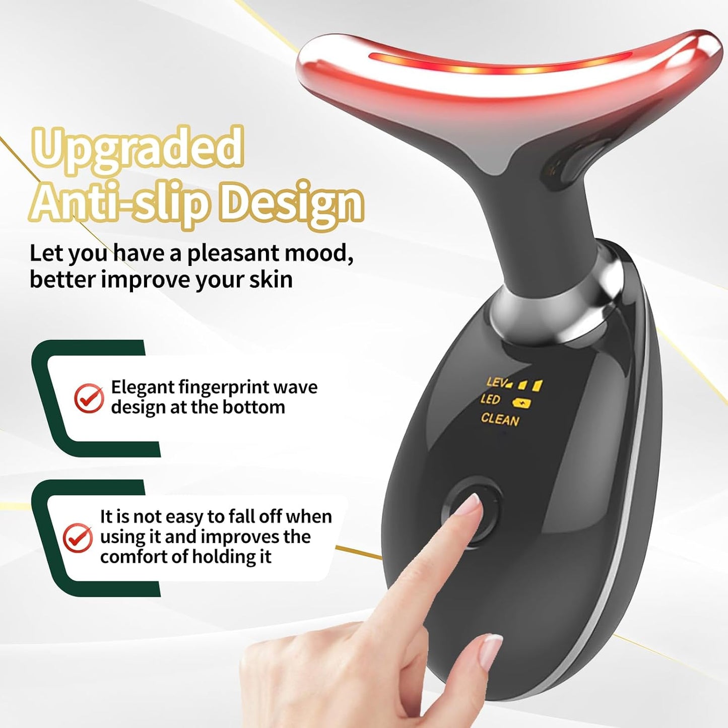 7-Color LED Face Sculpting Massager – Thermal & Sonic Care