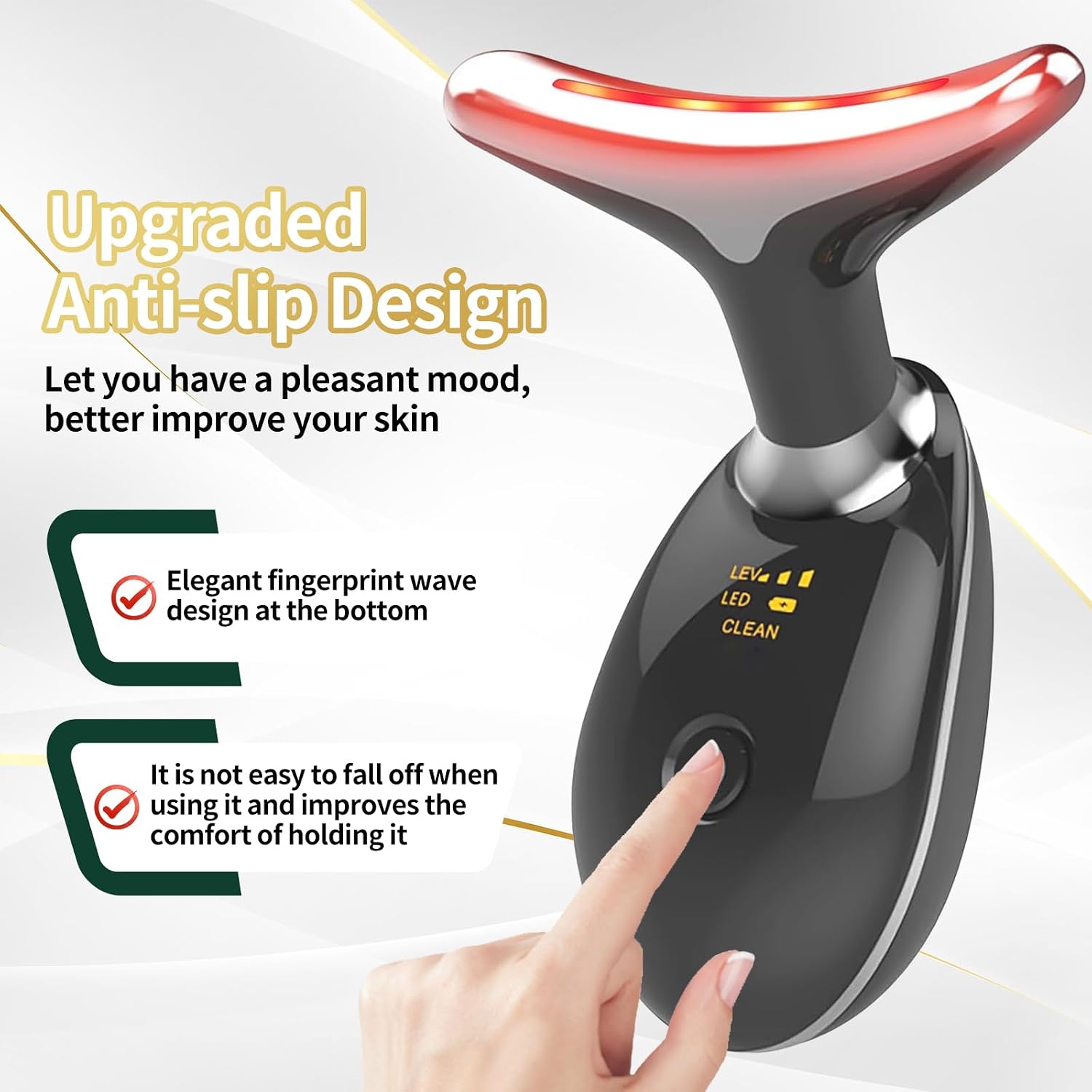 7-Color LED Face Sculpting Massager – Thermal & Sonic Care