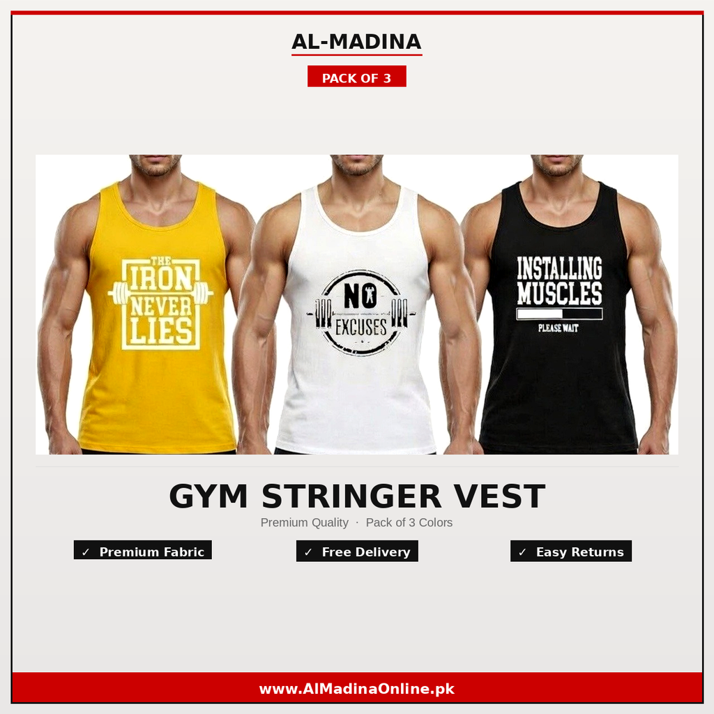 Men's Alpha Gym Tank Top (Pack of 3)