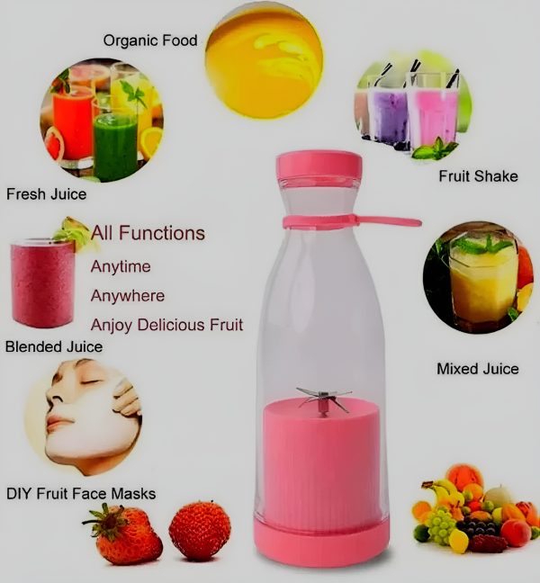 Mini Portable Blender – Rechargeable Electric Juicer for Smoothies, Shakes & Fruit Mixing