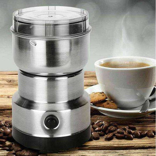 Automatic grinder - Stainless Steel Electric Coffee Grinder – Multipurpose Automatic Grinder for Spices, Beans, and Nuts