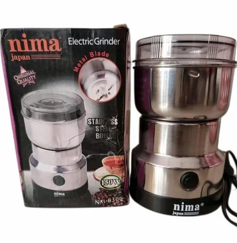 Automatic grinder - Stainless Steel Electric Coffee Grinder – Multipurpose Automatic Grinder for Spices, Beans, and Nuts